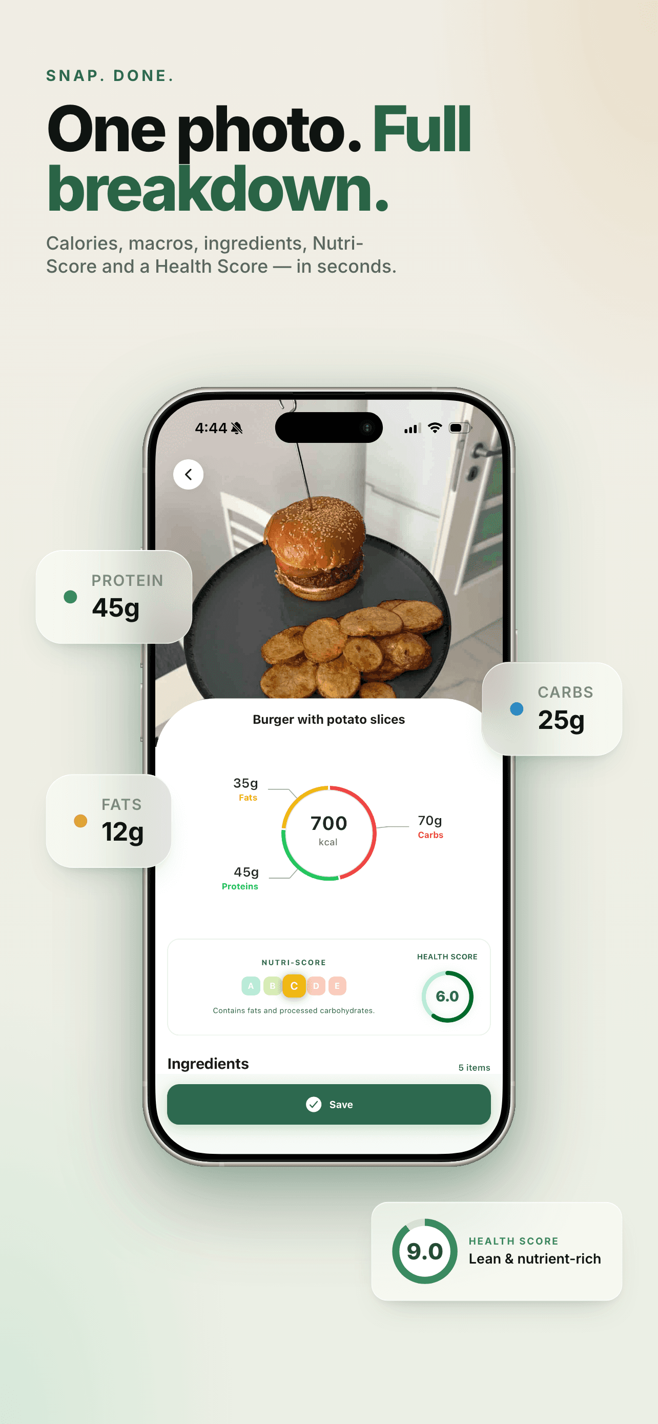 Snap a photo of a meal and FoodAI analyzes it