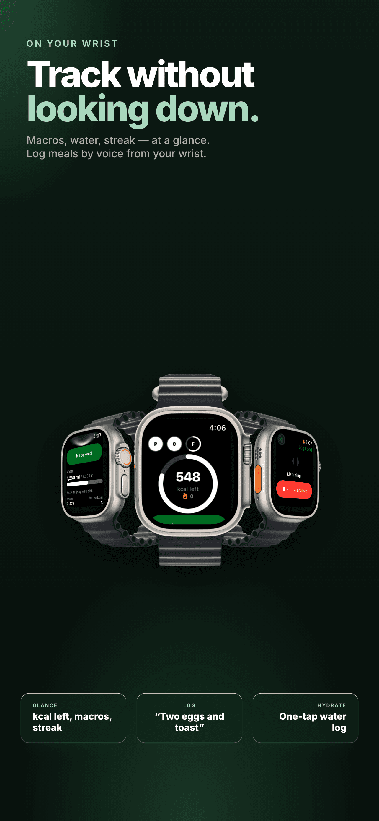 FoodAI on Apple Watch