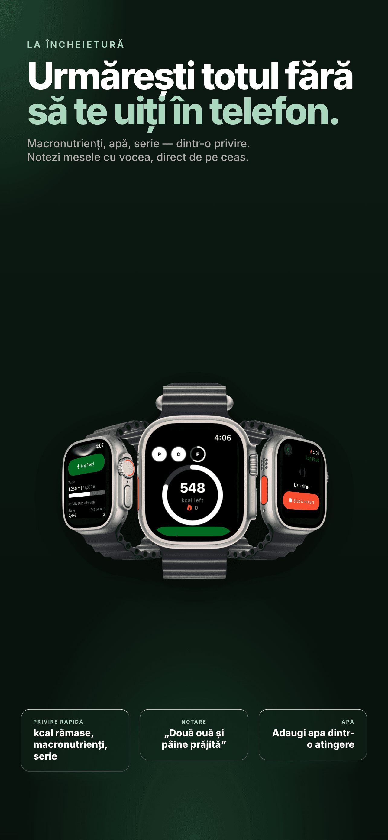 FoodAI pe Apple Watch